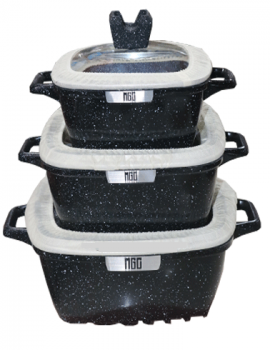 MGC Marble Coating Cookware Set, 6 Pic Cookware Set