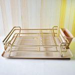 17 Inch Aluminum Dish Drying Rack with Holder ALP0528