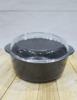 Glass Marble Coated Casserole Dish With Lid SN3039